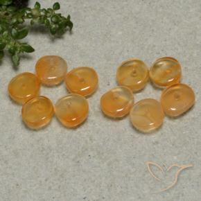 4.25 ct natürliche Mittelorange Karneol-Edelsteine, Fantasie, Transparent