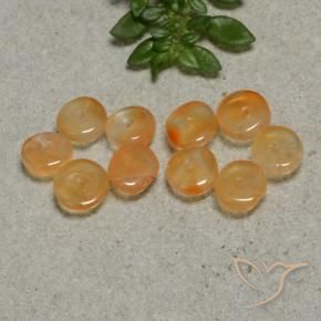 4.64 ct natürliche Mittelorange Karneol-Edelsteine, Fantasie, Lichtdurchlässig