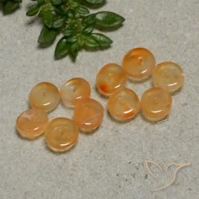 4.64 ct natürliche Mittelorange Karneol-Edelsteine, Fantasie, Lichtdurchlässig