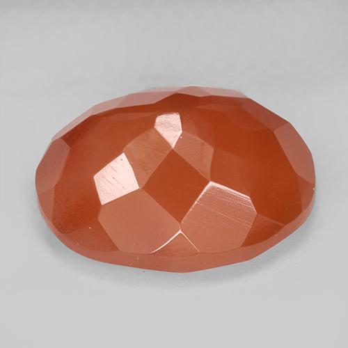 7,92 ctw natürlicher orangefarbener Karneol, Oval Schliff, Lichtdurchlässig