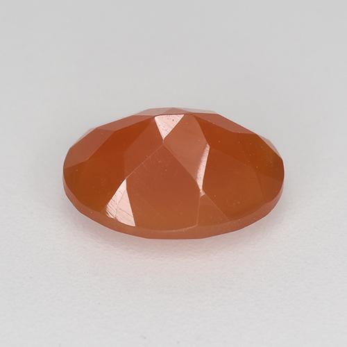 9,17 ctw natürlicher orange-rot Karneol, Oval Schliff, Lichtdurchlässig