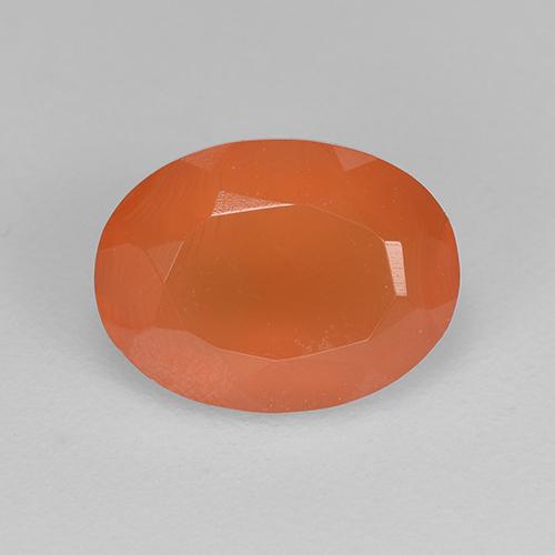 9,17 ctw natürlicher Orange Karneol, Oval Schliff, Lichtdurchlässig