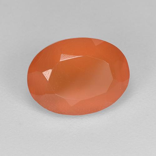 9,17 ctw natürlicher Orange Karneol, Oval Schliff, Lichtdurchlässig