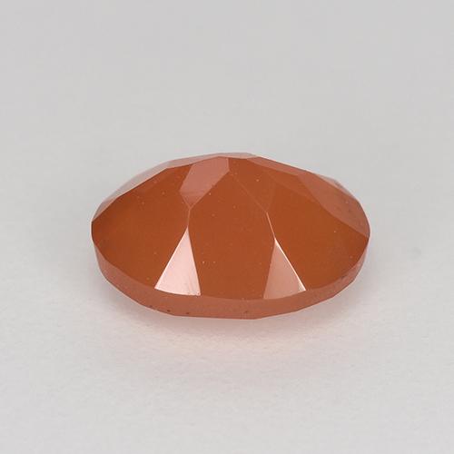 9,17 ctw natürlicher Intensives Orange Karneol, Oval, Lichtdurchlässig