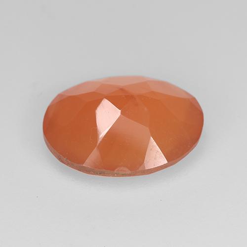 1,93 ctw natürlicher orangefarbener Karneol, Oval Schliff, Lichtdurchlässig