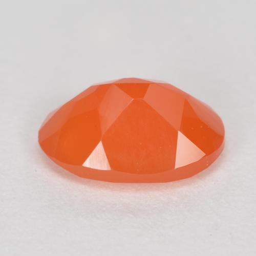 9,17 ctw natürlicher Leuchtendes Orange Karneol, Oval Schliff, Lichtdurchlässig