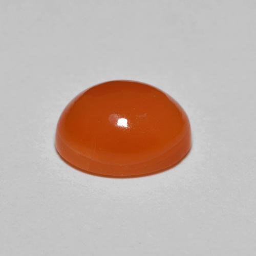 2,14 ctw natürlicher orangefarbener Karneol, Oval Schliff, Lichtdurchlässig