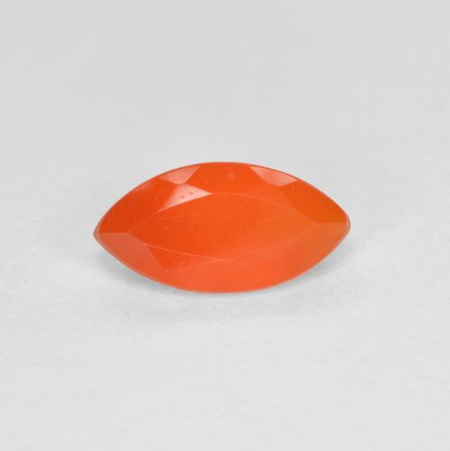 0,57 ctw natürlicher orangefarbener Karneol, Marquise, Transparent