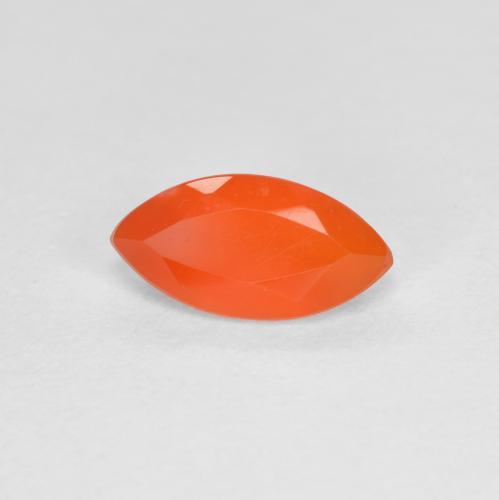 0,57 ctw natürlicher orangefarbener Karneol, Marquise, Transparent