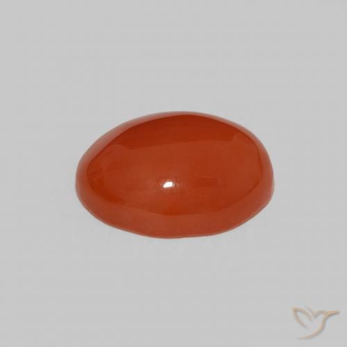 9,17 ctw natürlicher Warmes Orange Karneol, Oval, Lichtundurchlässig