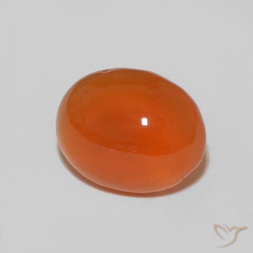 9,17 ctw natürlicher Intensives Orange Karneol, Oval, Lichtundurchlässig