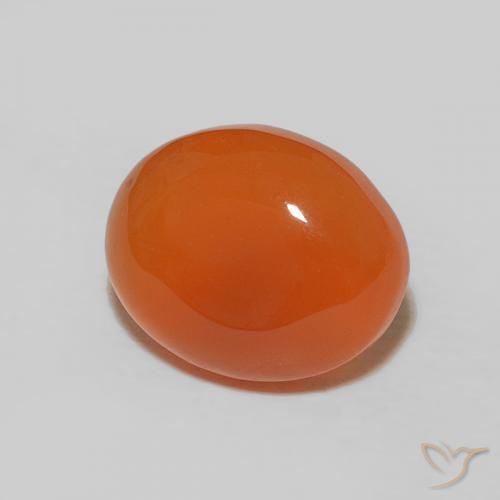 9,17 ctw natürlicher Intensives Orange Karneol, Oval, Lichtundurchlässig