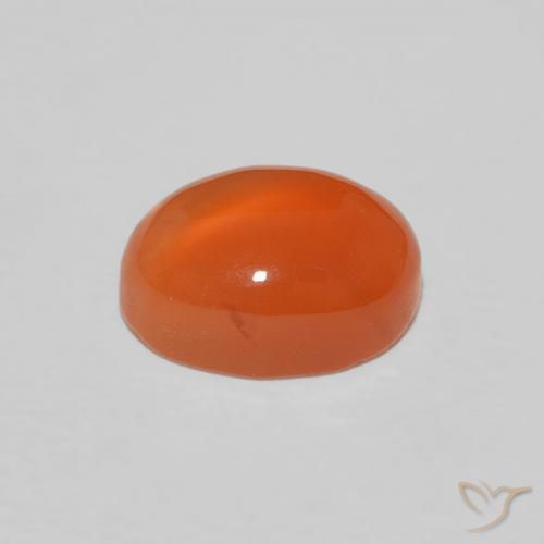 9,17 ctw natürlicher Intensives Orange Karneol, Oval, Lichtundurchlässig