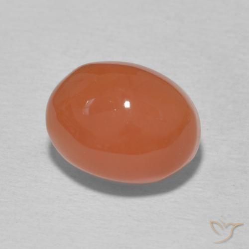 9,17 ctw natürlicher Mittelorange Karneol, Oval, Lichtundurchlässig