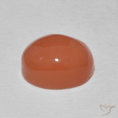 9,17 ctw natürlicher Mittelorange Karneol, Oval, Lichtundurchlässig