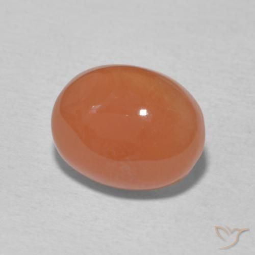9,17 ctw natürlicher hellorange Karneol, Oval, Lichtundurchlässig