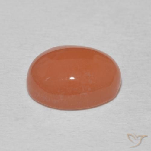 9,17 ctw natürlicher hellorange Karneol, Oval, Lichtundurchlässig