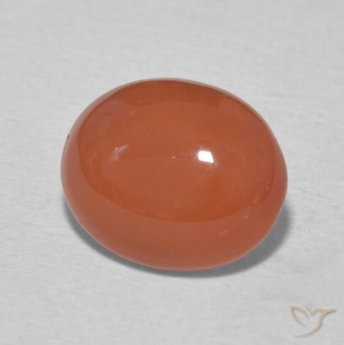 9,17 ctw natürlicher Mittelorange Karneol, Oval, Lichtundurchlässig