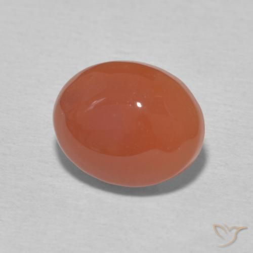 9,17 ctw natürlicher Mittelorange Karneol, Oval, Lichtundurchlässig