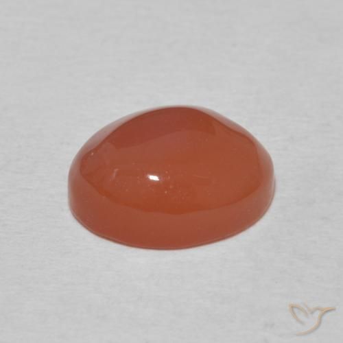 9,17 ctw natürlicher Mittelorange Karneol, Oval, Lichtundurchlässig