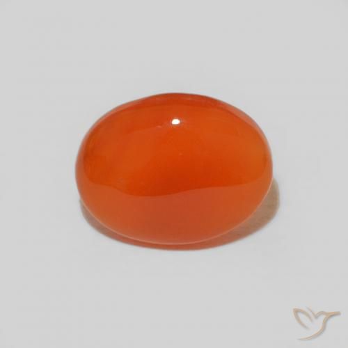9,17 ctw natürlicher Intensives Orange Karneol, Oval, Lichtundurchlässig