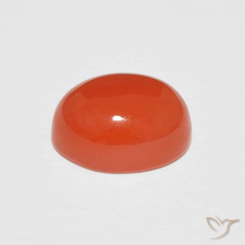 9,17 ctw natürlicher Intensives Orange Karneol, Oval, Lichtundurchlässig