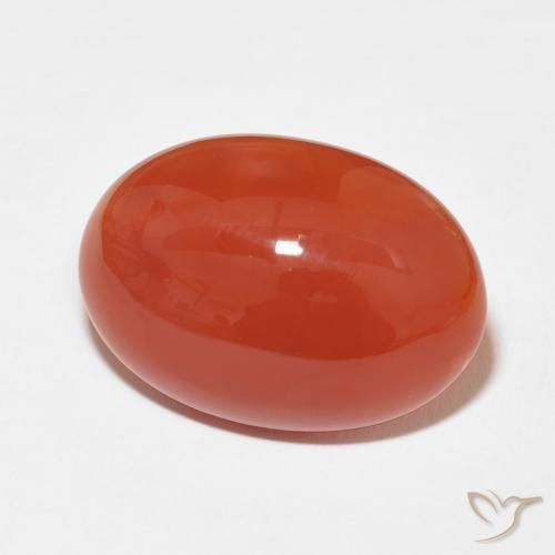 9,17 ctw natürlicher Feuerrot Karneol, Oval, Lichtundurchlässig