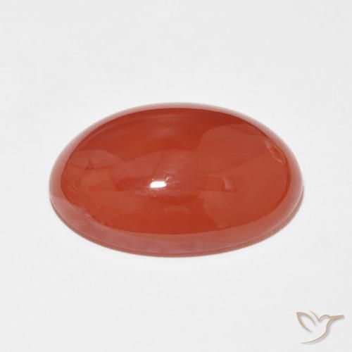 9,17 ctw natürlicher Feuerrot Karneol, Oval, Lichtundurchlässig