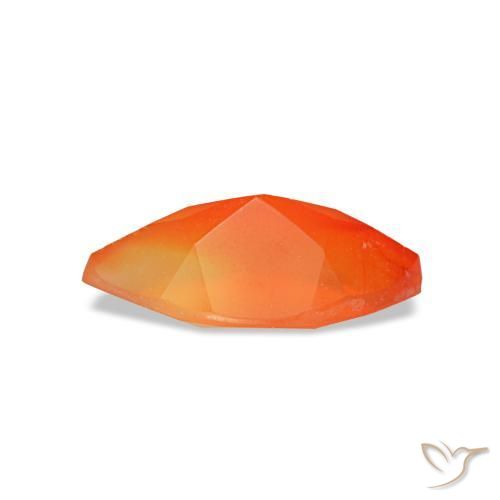 0,47 ctw natürlicher orangefarbener Karneol, Marquise, Transparent
