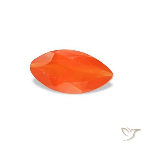 0,22 ctw natürlicher orangefarbener Karneol, Marquise, Transparent