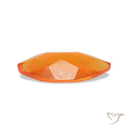 0,39 ctw natürlicher orangefarbener Karneol, Marquise, Transparent