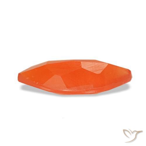 0,36 ctw natürlicher orangefarbener Karneol, Marquise, Transparent
