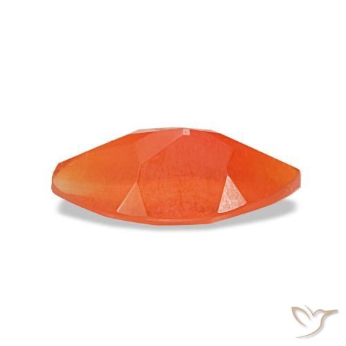 0,39 ctw natürlicher roter Karneol, Marquise, Transparent