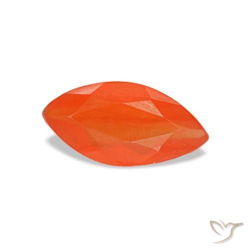 0,44 ctw natürlicher roter Karneol, Marquise, Transparent