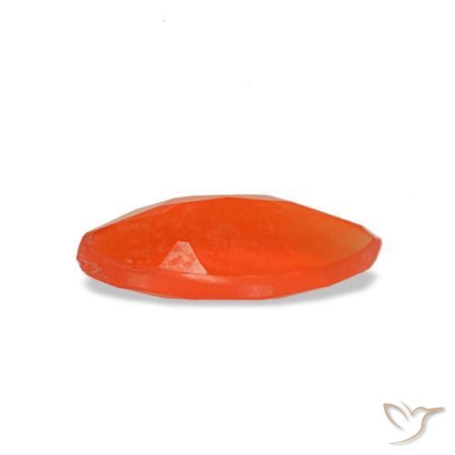0,44 ctw natürlicher roter Karneol, Marquise, Transparent