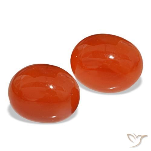 5,73 ct natürliche roter Karneol-Edelsteine, Oval Schliff, Lichtdurchlässig