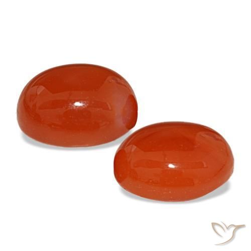 5,73 ct natürliche roter Karneol-Edelsteine, Oval Schliff, Lichtdurchlässig