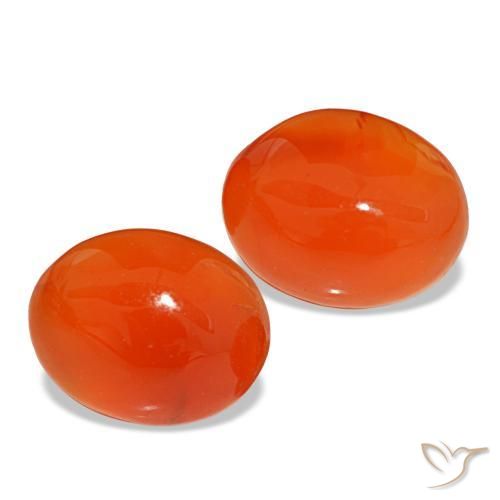 4,82 ct natürliche roter Karneol-Edelsteine, Oval Schliff, Lichtdurchlässig