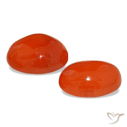 4,82 ct natürliche roter Karneol-Edelsteine, Oval Schliff, Lichtdurchlässig