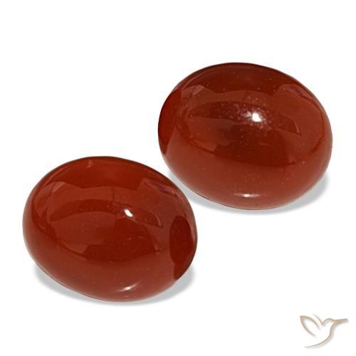 7,52 ct natürliche roter Karneol-Edelsteine, Oval Schliff, Lichtdurchlässig