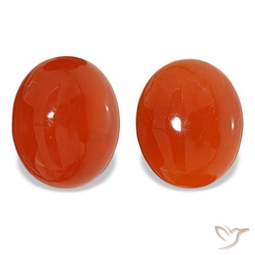 7.26ctw Roter Karneol, Oval, Lichtdurchlässig