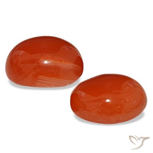 7,26 ct natürliche roter Karneol-Edelsteine, Oval Schliff, Lichtdurchlässig
