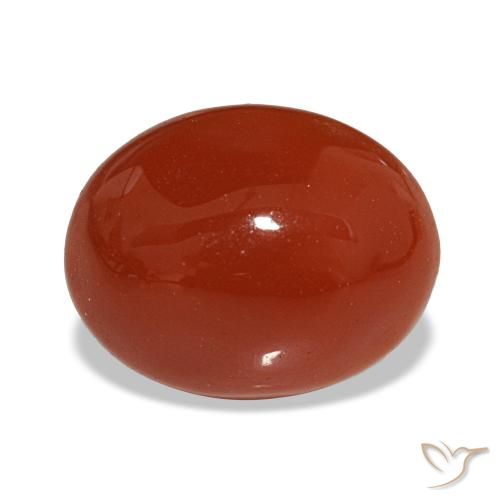 2,20 ctw natürlicher roter Karneol, Oval Schliff, Lichtdurchlässig
