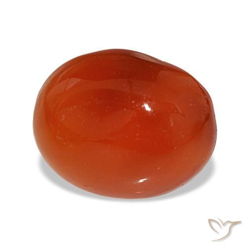 2,63 ctw natürlicher roter Karneol, Oval Schliff, Lichtdurchlässig