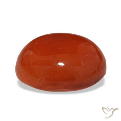 2,63 ctw natürlicher roter Karneol, Oval Schliff, Lichtdurchlässig