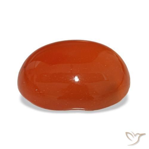 2,55 ctw natürlicher roter Karneol, Oval Schliff, Lichtdurchlässig