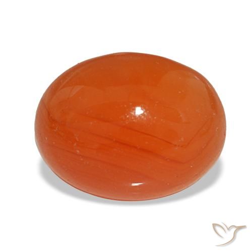 2.18ct Roter Karneol, Oval, Lichtdurchlässig