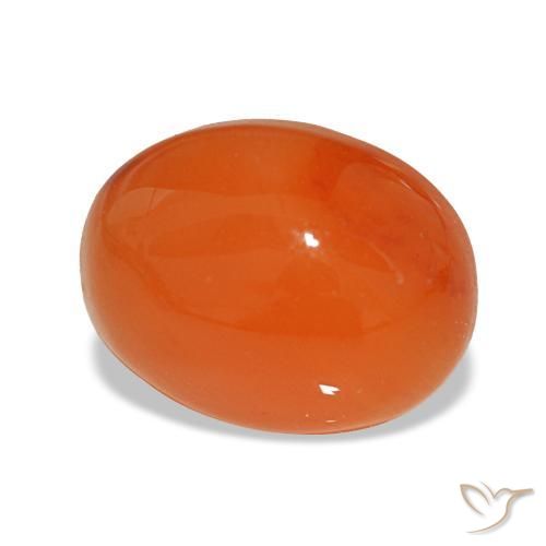 2,38 ctw natürlicher roter Karneol, Oval Schliff, Lichtdurchlässig