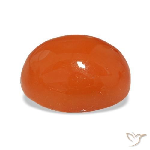 2,38 ctw natürlicher roter Karneol, Oval Schliff, Lichtdurchlässig
