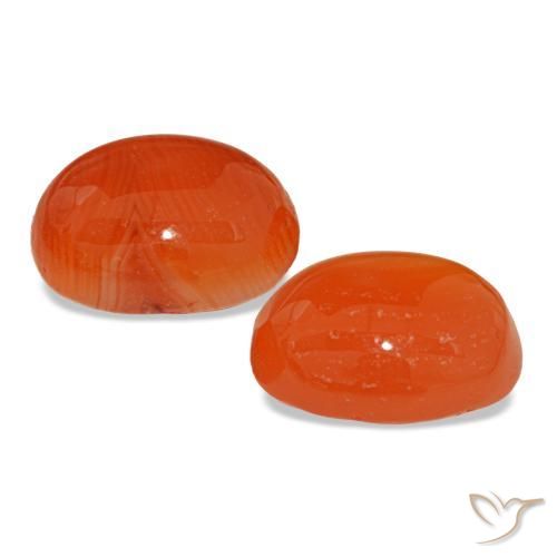 5,18 ct natürliche roter Karneol-Edelsteine, Oval Schliff, Lichtdurchlässig